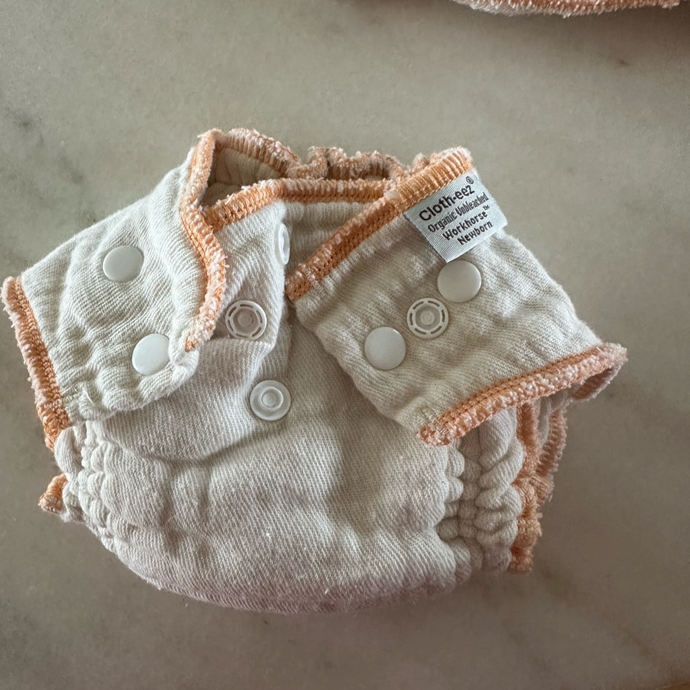 Cloth-eez Workhorse Fitted Diaper -Snap closure Newborn
